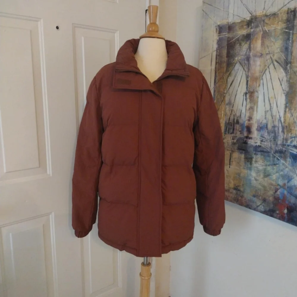 Savvi Kendra Puffer, Size M, Color Cinnamon